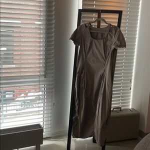 Rundholz grey calf length dress